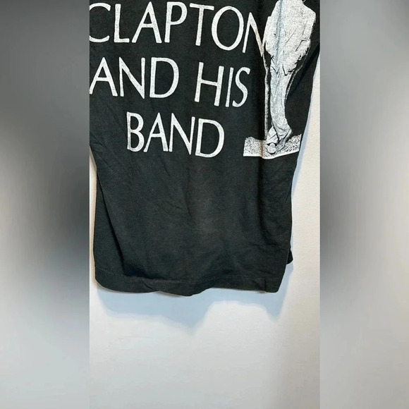 VTG Rare An Evening With Eric Clapton & His Band XL Blk T-Shirt (Tag Bloopers) - Picture 12 of 14